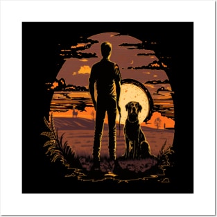 A sunset with a loyal friend is a special shirt Posters and Art